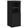 Schwarze Kommode mit LED-Beleuchtung Anaftasie 41x37x100cm