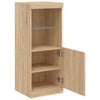 Kommode Sonoma Eiche mit LED-Beleuchtung Anaftasie 41x37x100cm