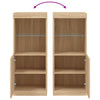 Kommode Sonoma Eiche mit LED-Beleuchtung Anaftasie 41x37x100cm