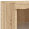 Kommode Sonoma Eiche mit LED-Beleuchtung Anaftasie 41x37x100cm