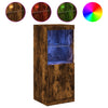 Sideboard aus Raucheiche mit LED-Beleuchtung Anaftasie 41x37x100cm