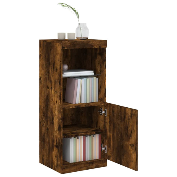 Sideboard aus Raucheiche mit LED-Beleuchtung Anaftasie 41x37x100cm