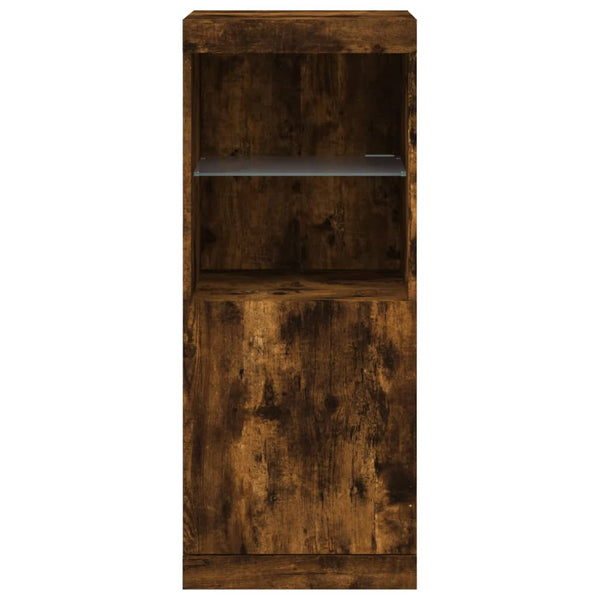 Sideboard aus Raucheiche mit LED-Beleuchtung Anaftasie 41x37x100cm