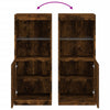 Sideboard aus Raucheiche mit LED-Beleuchtung Anaftasie 41x37x100cm