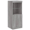 Harmaa senkki led-valoilla Anaftasie 41x37x100cm
