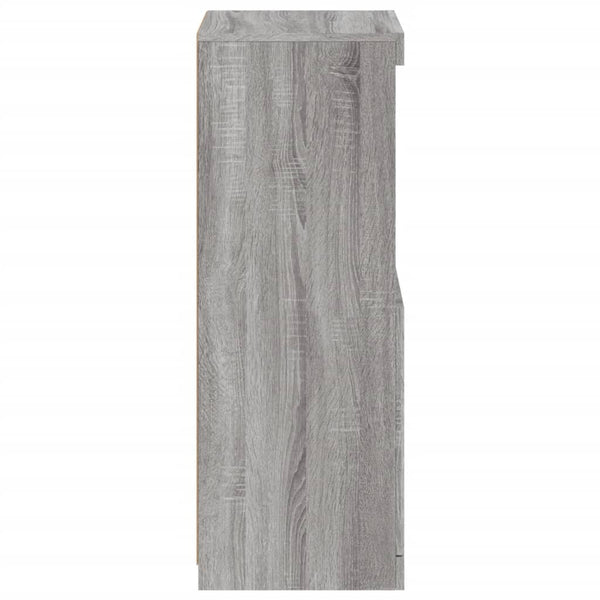 Harmaa senkki led-valoilla Anaftasie 41x37x100cm