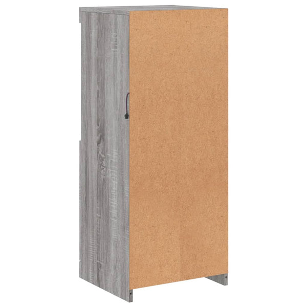 Harmaa senkki led-valoilla Anaftasie 41x37x100cm