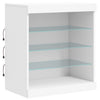 Valkoinen senkki led-valoilla Beckett 60,5x37x67cm