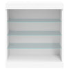 Valkoinen senkki led-valoilla Beckett 60,5x37x67cm