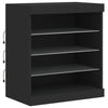 Musta senkki led-valoilla Beckett 60,5x37x67cm