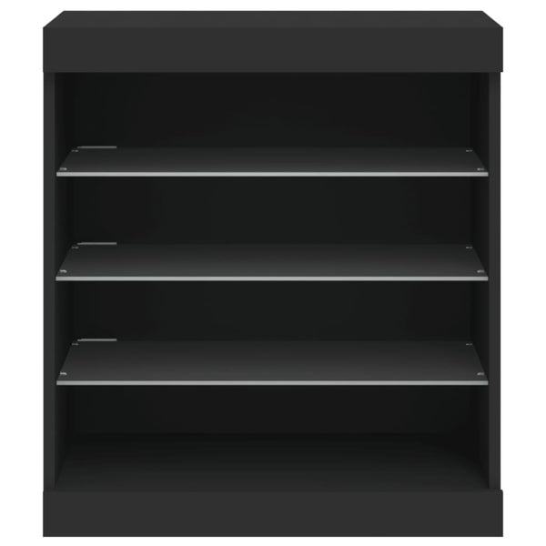 Musta senkki led-valoilla Beckett 60,5x37x67cm