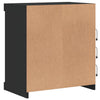 Musta senkki led-valoilla Beckett 60,5x37x67cm