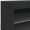 Musta senkki led-valoilla Beckett 60,5x37x67cm
