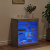 Betoninharmaa senkki led-valoilla Beckett 60,5x37x67cm