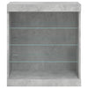 Betoninharmaa senkki led-valoilla Beckett 60,5x37x67cm