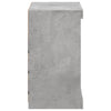 Betoninharmaa senkki led-valoilla Beckett 60,5x37x67cm