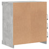 Betoninharmaa senkki led-valoilla Beckett 60,5x37x67cm