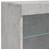 Betoninharmaa senkki led-valoilla Beckett 60,5x37x67cm