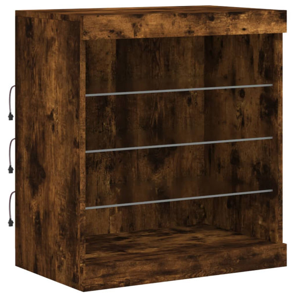 Savutammi senkki led-valoilla Beckett 60,5x37x67cm