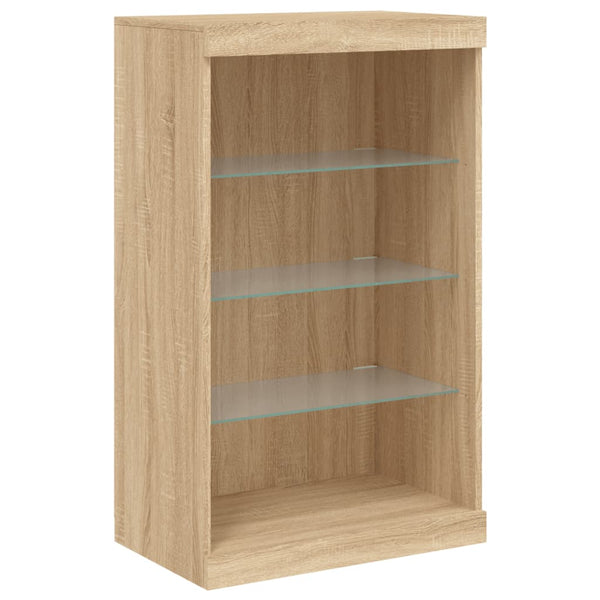 Sideboard Sonoma Eiche mit LED-Beleuchtung Ghiulaidin 60,5x37x100cm