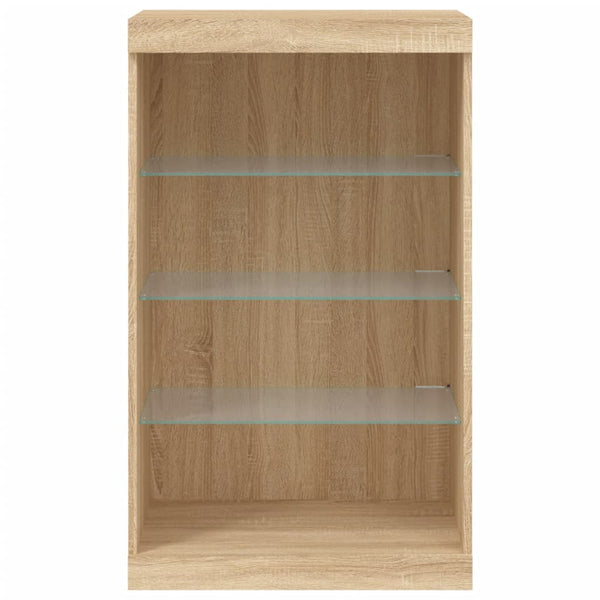 Sideboard Sonoma Eiche mit LED-Beleuchtung Ghiulaidin 60,5x37x100cm
