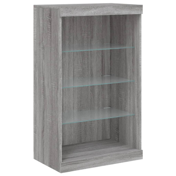 Harmaa senkki led-valoilla Ghiulaidin 60,5x37x100cm