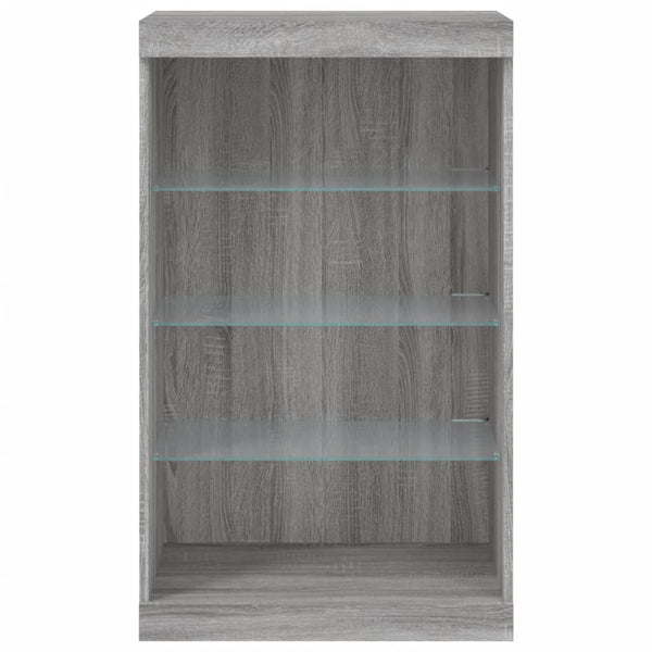 Harmaa senkki led-valoilla Ghiulaidin 60,5x37x100cm