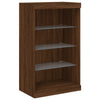 Brauner Eichenschrank mit LED-Beleuchtung Ghiulaidin 60,5x37x100cm