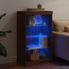 Brauner Eichenschrank mit LED-Beleuchtung Ghiulaidin 60,5x37x100cm
