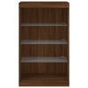 Brauner Eichenschrank mit LED-Beleuchtung Ghiulaidin 60,5x37x100cm
