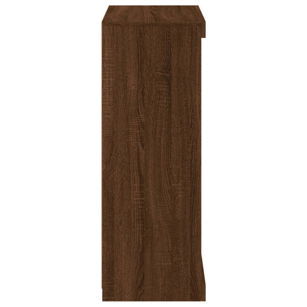 Brauner Eichenschrank mit LED-Beleuchtung Ghiulaidin 60,5x37x100cm
