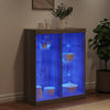 Kommode Sonoma Grau mit LED-Leuchten 81x37x100 cm