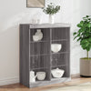 Kommode Sonoma Grau mit LED-Leuchten 81x37x100 cm
