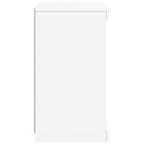Weißes Sideboard mit LED-Beleuchtung Caliopiea 41x37x67cm