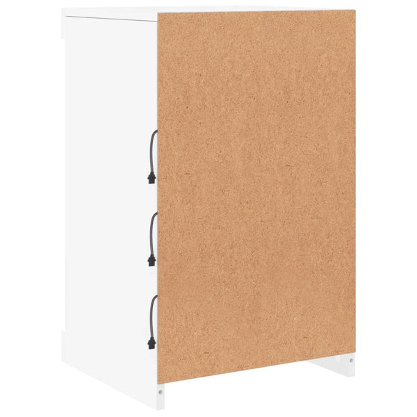 Weißes Sideboard mit LED-Beleuchtung Caliopiea 41x37x67cm