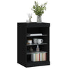 Schwarze Kommode mit LED-Beleuchtung Caliopiea 41x37x67cm