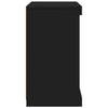 Schwarze Kommode mit LED-Beleuchtung Caliopiea 41x37x67cm