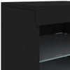 Schwarze Kommode mit LED-Beleuchtung Caliopiea 41x37x67cm