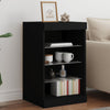 Schwarze Kommode mit LED-Beleuchtung Caliopiea 41x37x67cm