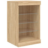 Sonoma-Eiche Sideboard mit LED-Beleuchtung Caliopiea 41x37x67cm
