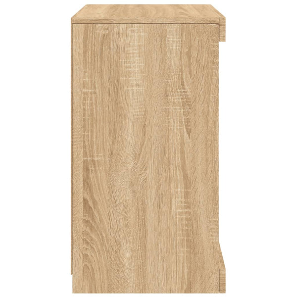 Sonoma-Eiche Sideboard mit LED-Beleuchtung Caliopiea 41x37x67cm