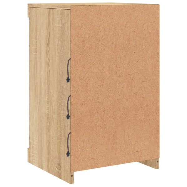 Sonoma-Eiche Sideboard mit LED-Beleuchtung Caliopiea 41x37x67cm