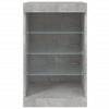 Betoninharmaa senkki led-valoilla Caliopiea 41x37x67cm