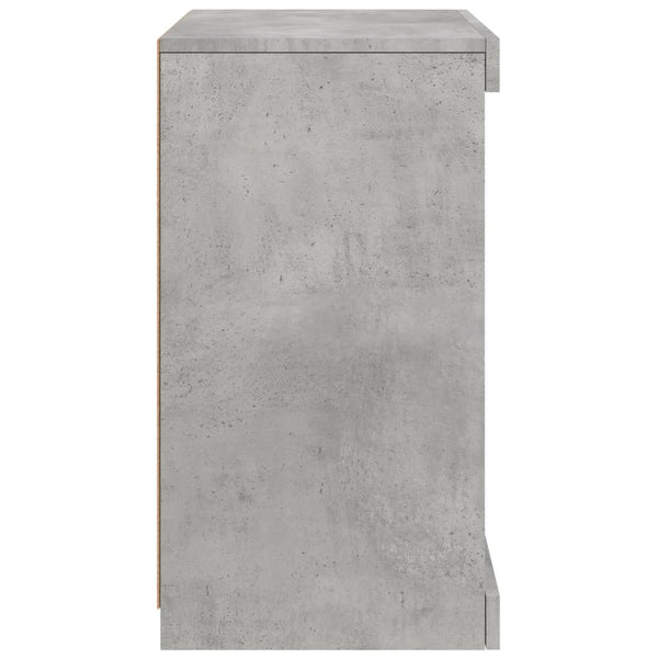 Betoninharmaa senkki led-valoilla Caliopiea 41x37x67cm