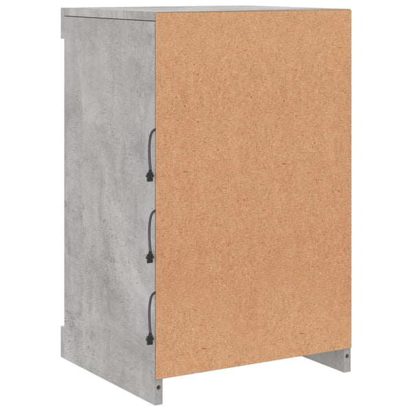 Betoninharmaa senkki led-valoilla Caliopiea 41x37x67cm