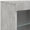 Betoninharmaa senkki led-valoilla Caliopiea 41x37x67cm
