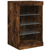 Sideboard Caliopiea in Rauchereiche mit LED-Beleuchtung 41x37x67cm