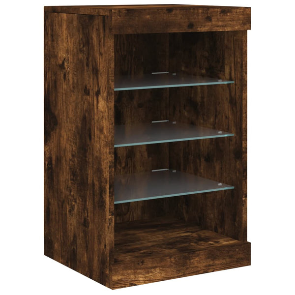 Sideboard Caliopiea in Rauchereiche mit LED-Beleuchtung 41x37x67cm
