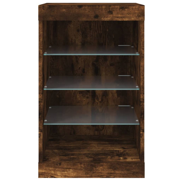 Sideboard Caliopiea in Rauchereiche mit LED-Beleuchtung 41x37x67cm
