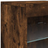 Sideboard Caliopiea in Rauchereiche mit LED-Beleuchtung 41x37x67cm